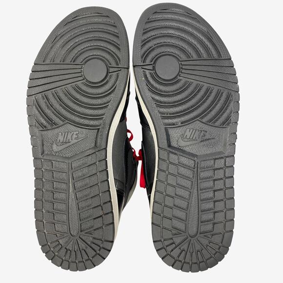 Nike Air Jordan 1 Mid Black Gym Red 555088-060 Mens Size 10 2019 Retro - Picture 4 of 12